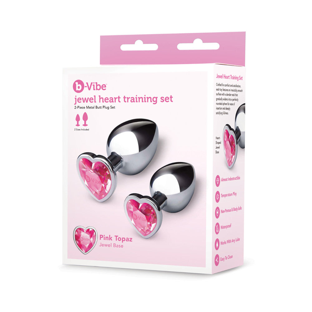 anal plug trainer set Jewel Heart Metal Butt Plug Training Set (NEW) main image 0