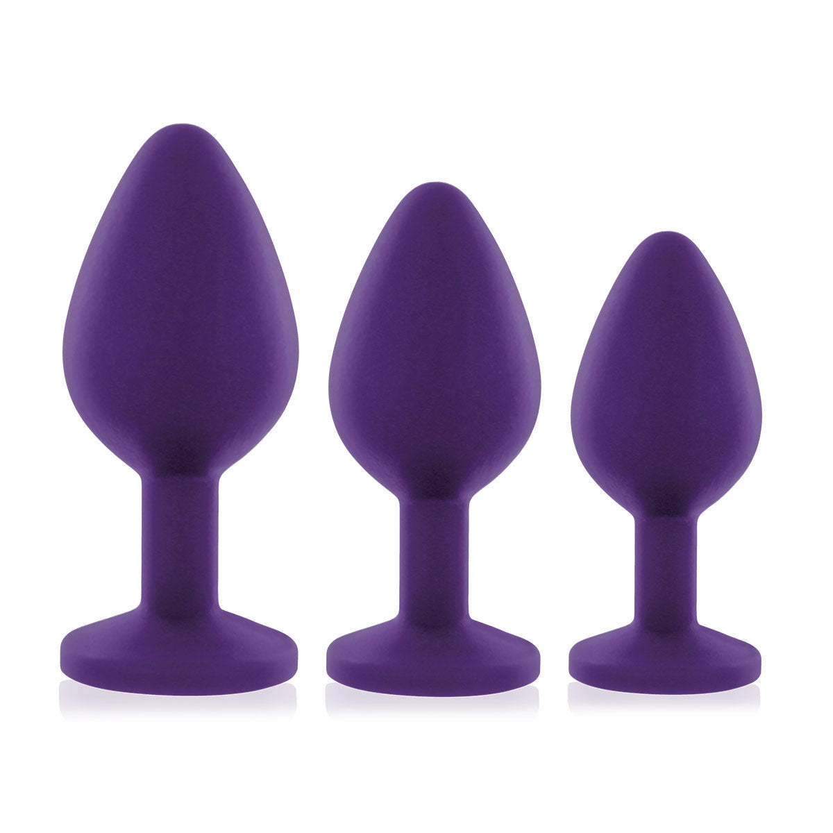 first time using anal plug Rianne S Booty Plug Set 3-Pack in Purple