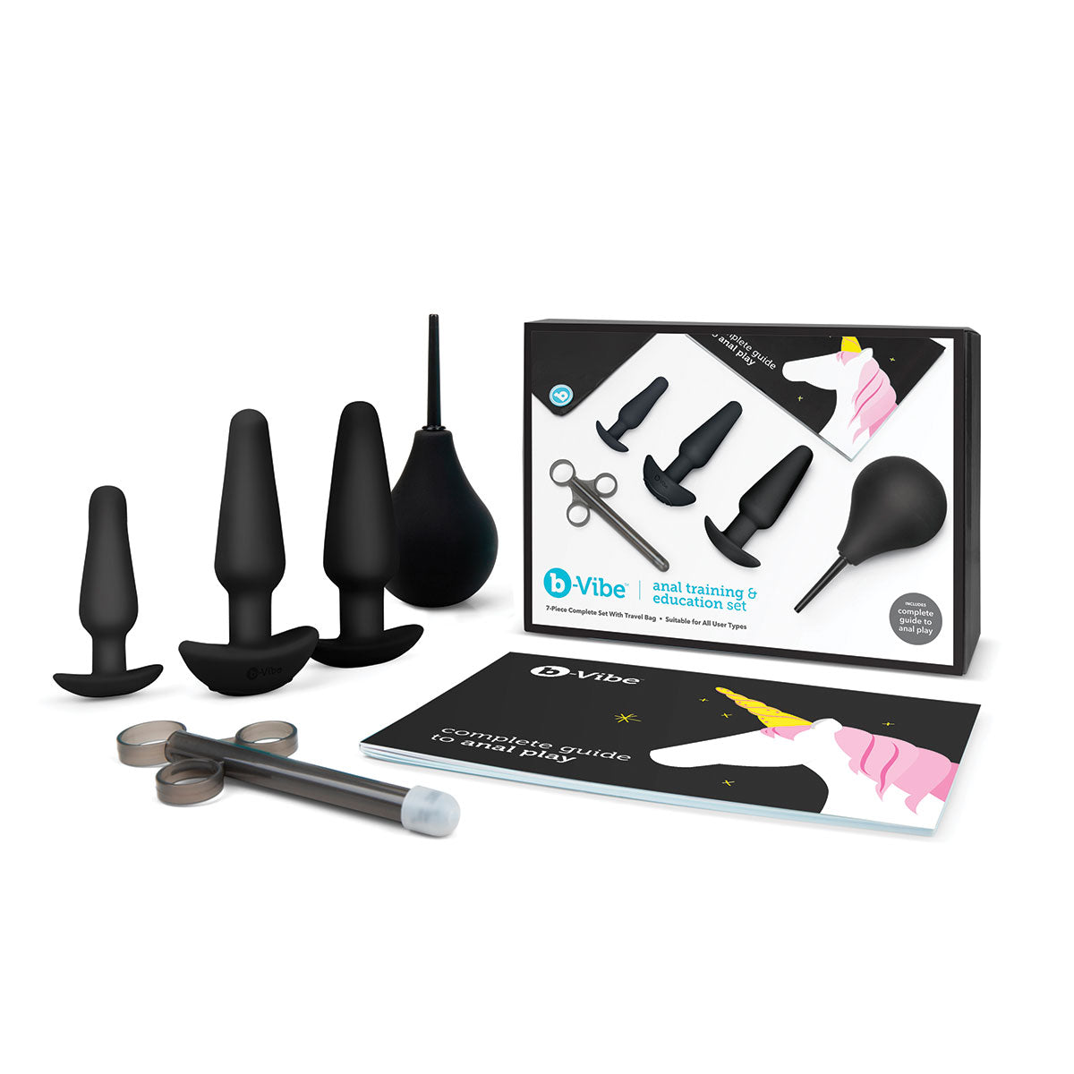 B-Vibe Anal Training Set - Black | Buzz Me In