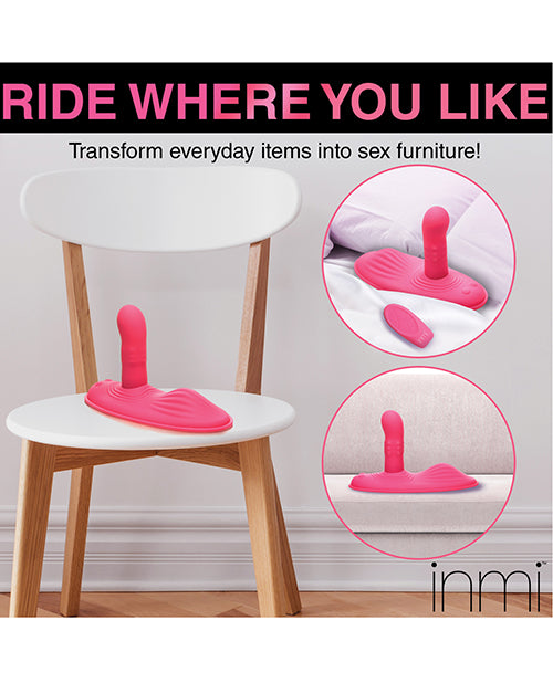 Spin & Grind: Rotating &Vibrating Silicone Grinder in Pink