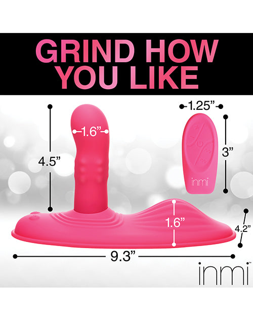 Spin & Grind: Rotating &Vibrating Silicone Grinder in Pink