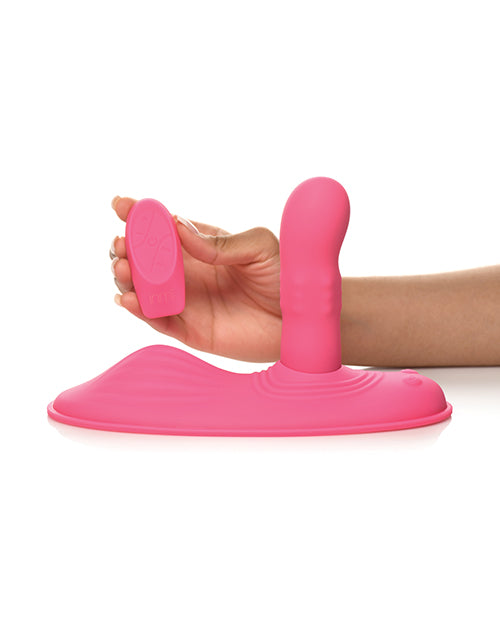 Spin & Grind: Rotating &Vibrating Silicone Grinder in Pink