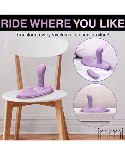 Thrust & Grind: Thrusting & Vibrating Silicone Grinder in Purple