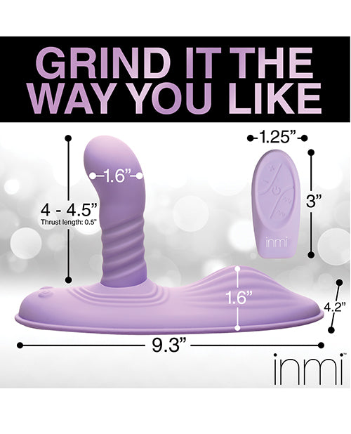 Thrust & Grind: Thrusting & Vibrating Silicone Grinder in Purple