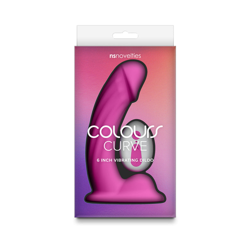 Colours Curve 6" Vibrating Dildo