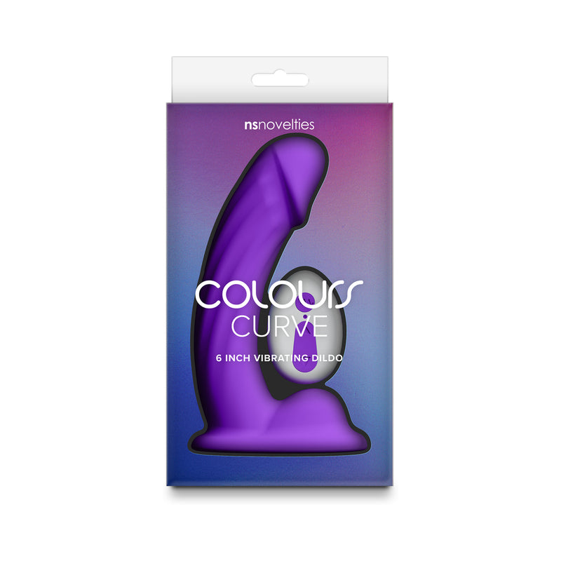 Colours Curve 6" Vibrating Dildo