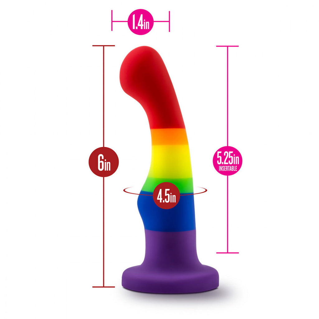 Avant Pride P1- 6" Freedom Pride Dildo