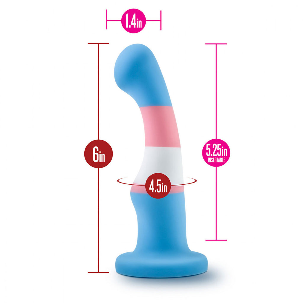 Avant Pride P2 -6" Trans Pride Dildo