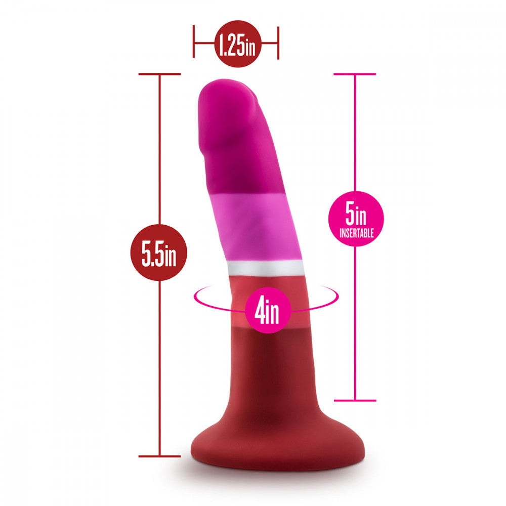 Avant Pride P3 - 5.5" Lesbian Pride Dildo