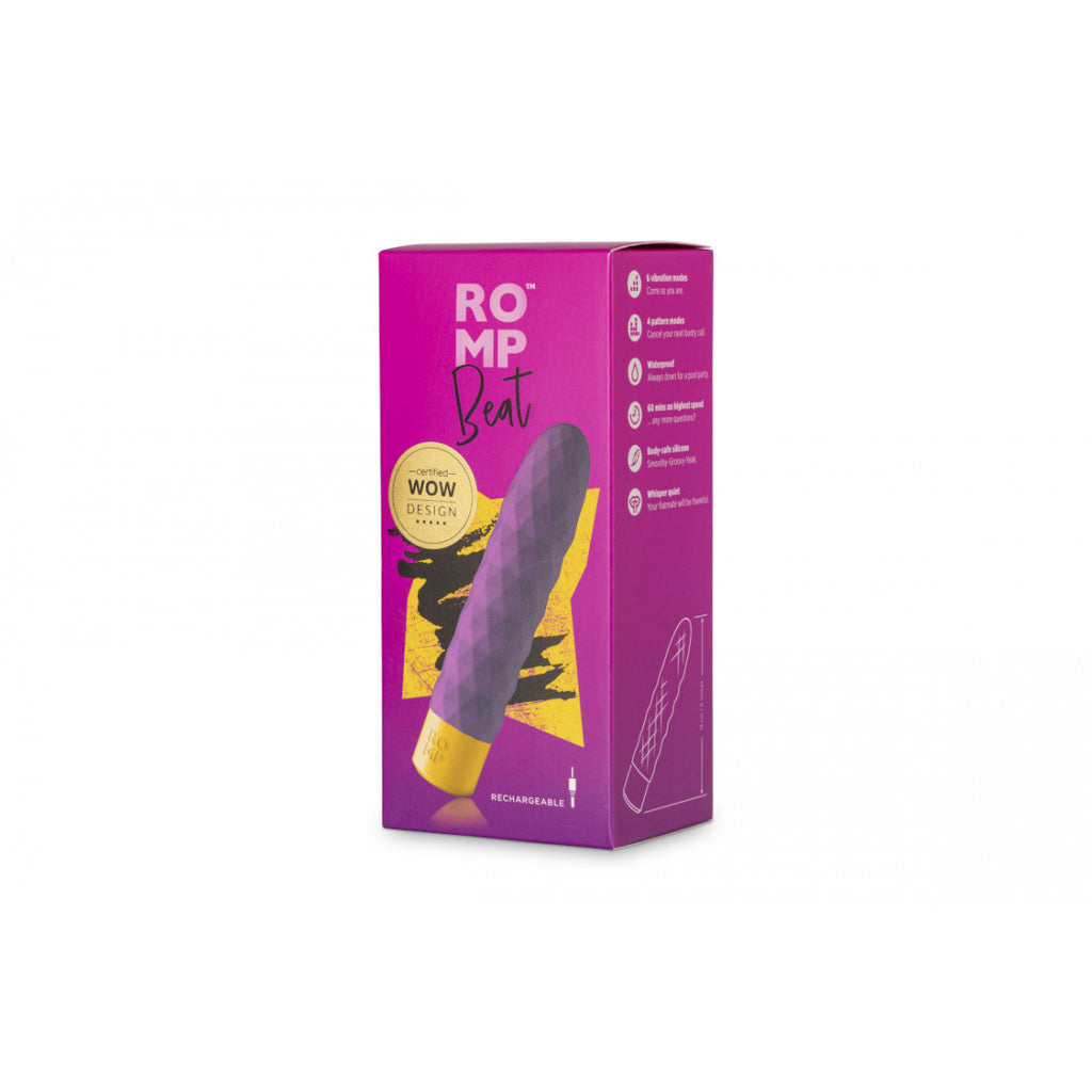 ROMP Beat Bullet Vibrator in Purple | Buzz Me In ROMP Beat Bullet Vibrator in Purple | Buzz Me In
