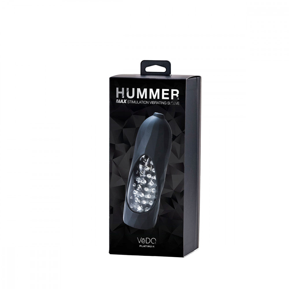 Hummer 2.0  Rechargeable Vibrating Sleeve in Black Pearl